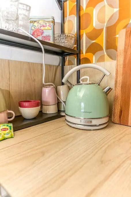 Esprit Vintage: Lit Double, Balcon, Wifi, Equipe+ Apartment Grenoble France